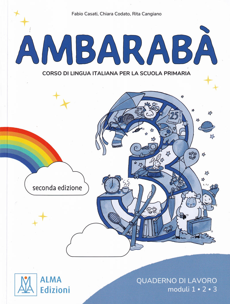 Ambarabà 3 - quaderno di lavoro + online audio + video - seconda edizione - 9788861828735 - front cover