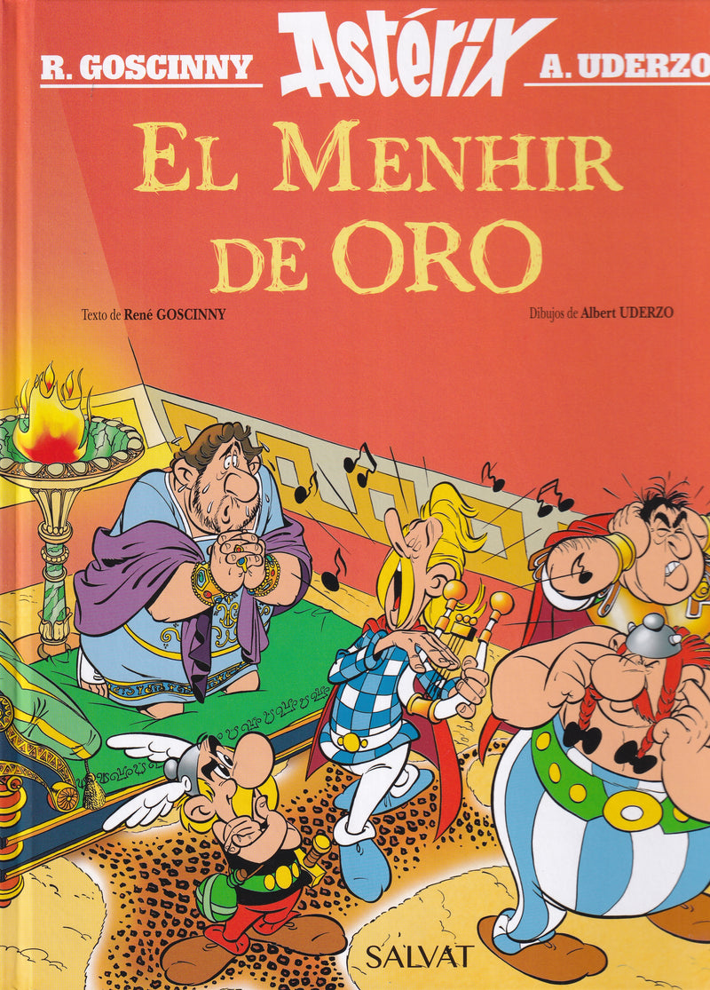 Asterix in Spanish - El Menhir de Oro - 9788469629673 - front cover.