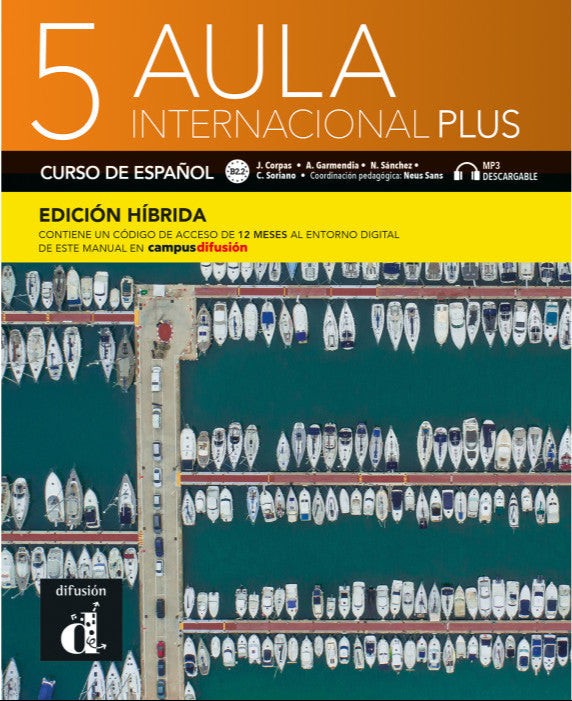 Aula internacional Plus 5 - Edición híbrida - Libro del alumno B2.2 + MP3 - 9788419236104 - front cover