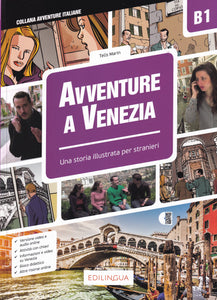 Avventure italiane. Storie illustrate per stranieri: Avventure a Venezia. B1 - 9788831496995 - front cover