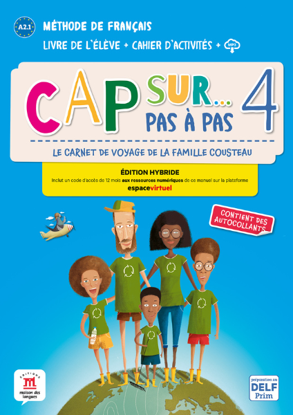 Cap sur… pas à pas 4 – Édition hybride – Livre de l’élève + Cahier d’activités + audio MP3 - 9788419236944 - Front cover