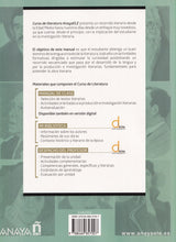 Curso de literatura. Libro del alumnado. B2 - 9788469857007 - back cover