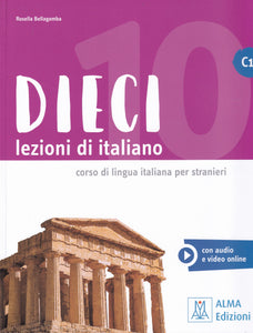 DIECI C1 - book + audio + video- 9788861828506 - front cover