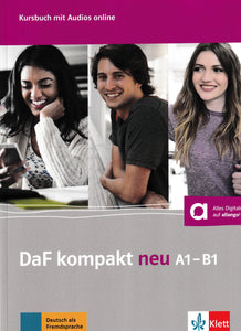 DaF kompakt neu A1-B1 - Deutsch als Fremdsprache für Erwachsene - Kursbuch mit Audios - 9783126763103 -  front cover