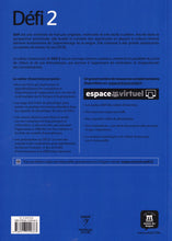 Défi 2 – Cahier d’exercices + audio MP3 (A2) - 9788417249663 - back cover