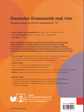 Deutsche Grammatik mal vier B1+-C1 - 9783126742016 - back cover