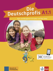 Die Deutschprofis A1.1 - Course and exercise book with audio and clips