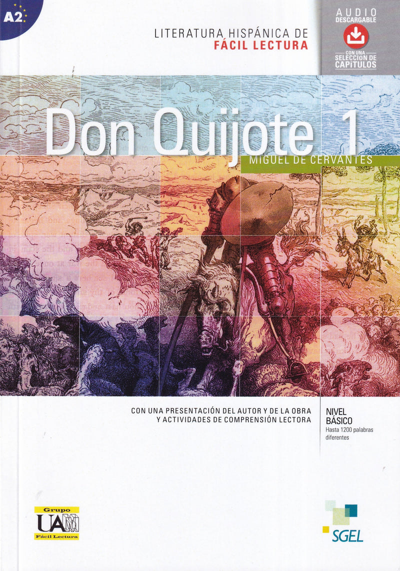 Don Quijote 1 + audio download. A2 - 9788497788861 - front cover