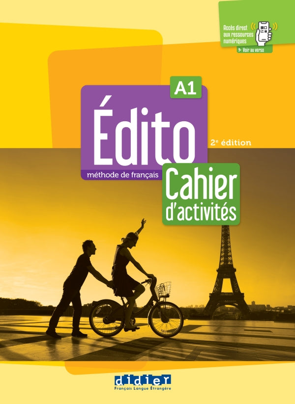 Edito A1 - Cahier d'activités + didierfle.app - 9782278103652 - front cover