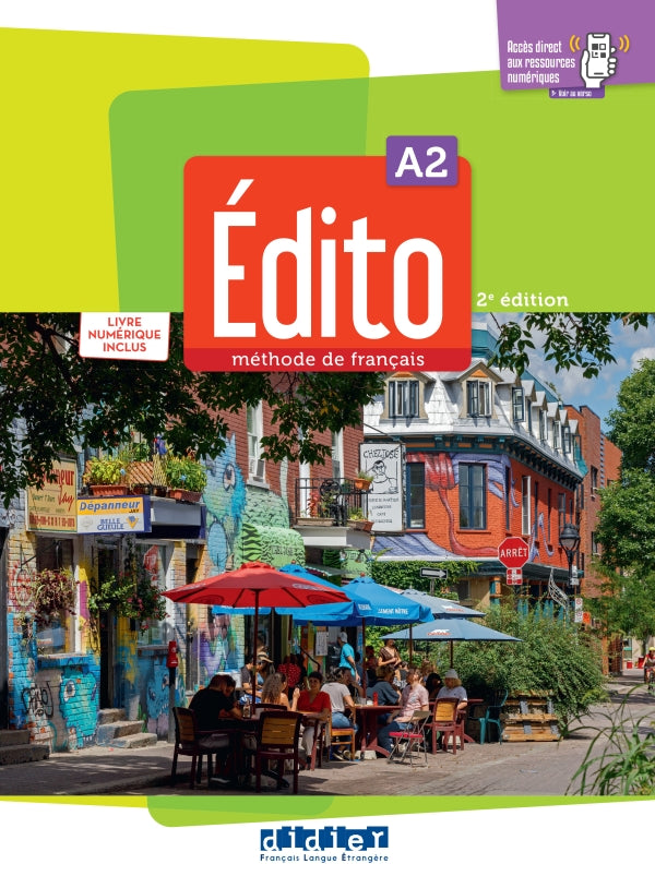 Edito A2 - Edition 2022 - Livre + livre numérique + didierfle.app - 9782278104116 - Front cover