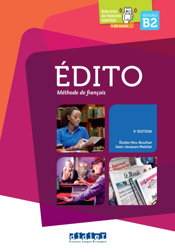 Edito niveau B2 - 3e edition + audio download - 9782278111657 - front cover