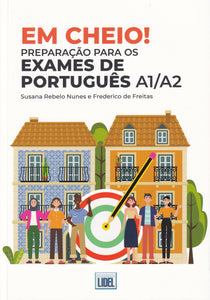 Em Cheio! Preparação para os exames de português A1/A2 - 9789897529771 - front cover
