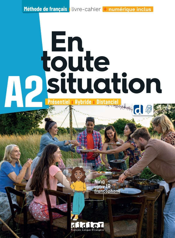 En toute situation A2 - Livre-cahier + didierfle.app - 9782278114245 - front cover