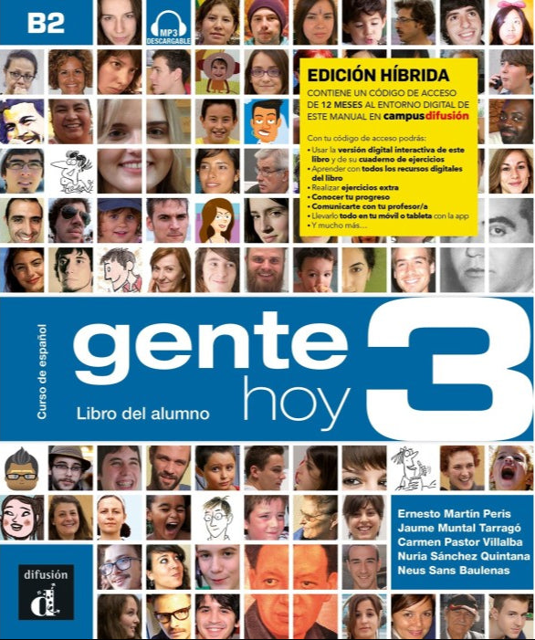 Gente hoy 3 - Edición híbrida - Libro del alumno + mp3 - 9788419236302 - Front cover
