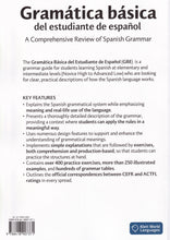 Gramática básica del estudiante de español - A Comprehensive Review of Spanish Grammar. Versión panhispánica - 9788418907371 - back cover