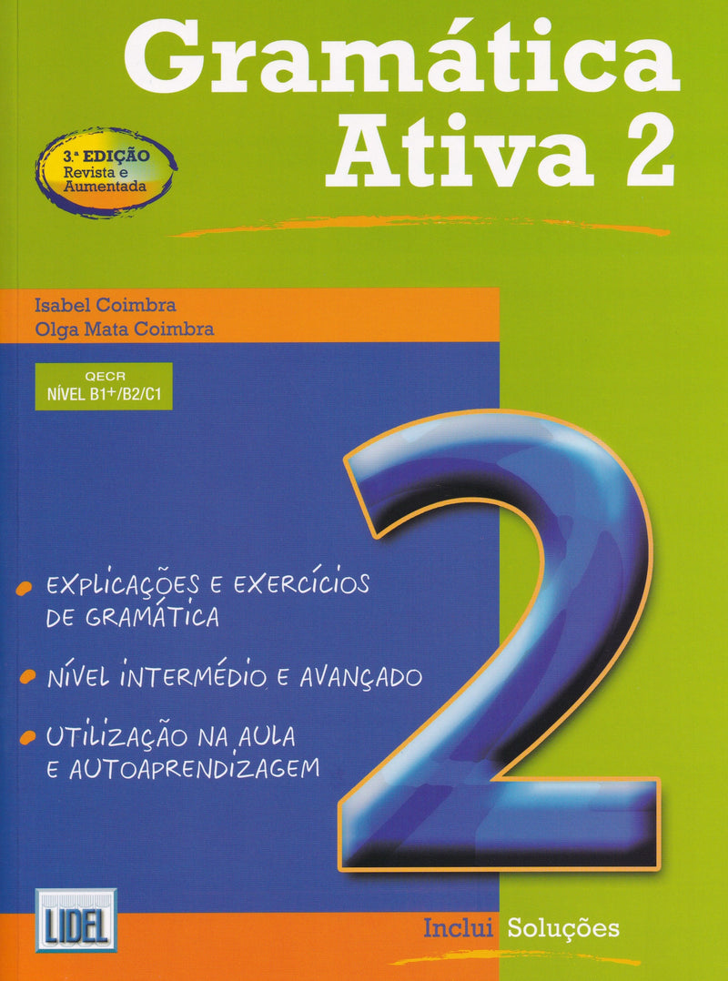 Gramatica Ativa 2 - Portuguese course - B1+/B2/C1 - 9789727576395 - front cover