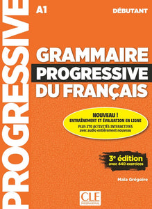 Grammaire progressive du français - Niveau débutant (A1) + Audio téléchargeable - 9782090398502 - front cover
