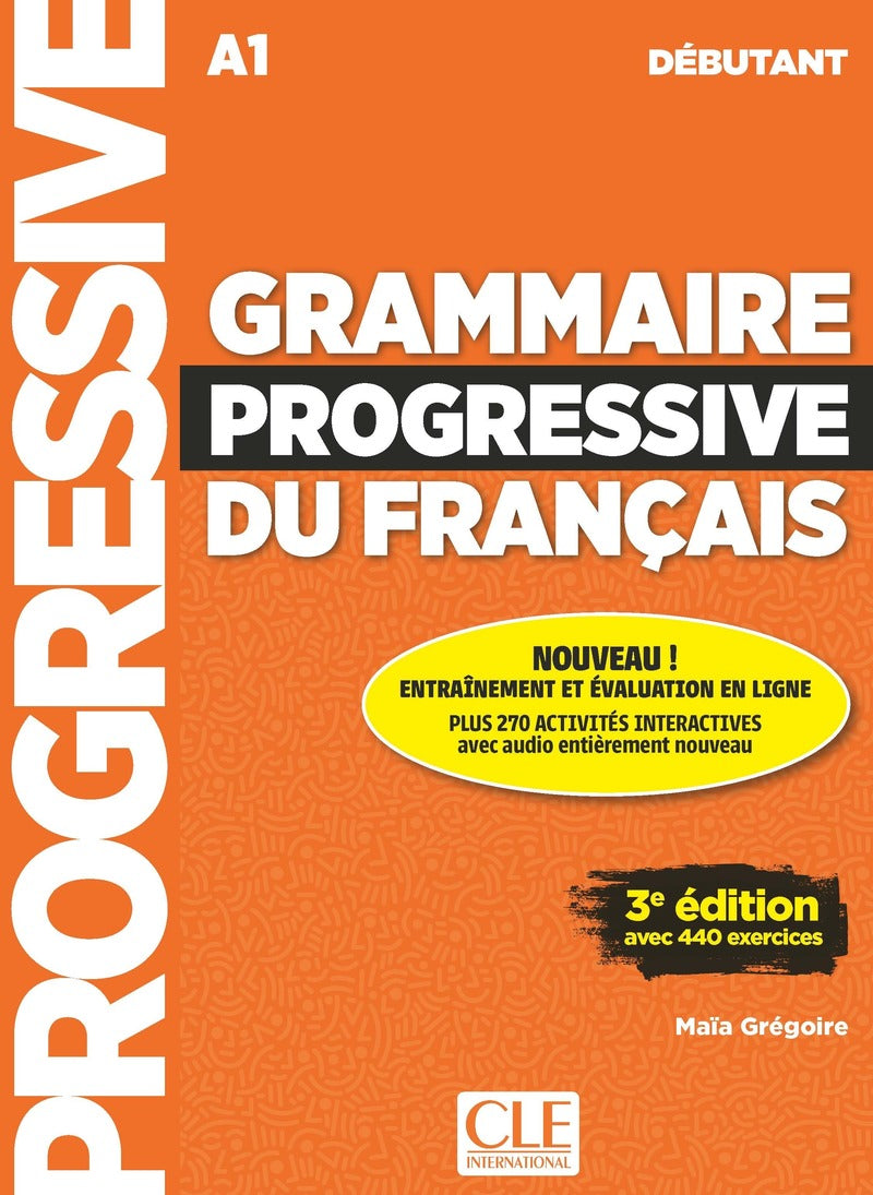 Grammaire progressive du français - Niveau débutant (A1) + Audio téléchargeable - 9782090398502 - front cover