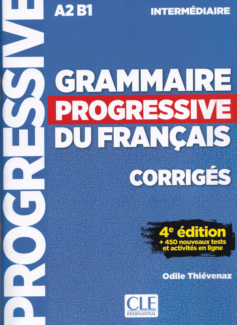 Grammaire progressive du français - Niveau intermédiaire (A2/B1) - Corrigés - 9782090381047 - front cover