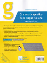 Grammatica pratica della lingua italiana - book + online audio - A1 - B2 - 9788861827363 - back cover