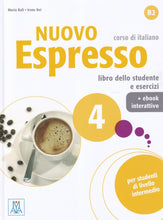 Nuovo Espresso 4 - book + interactive ebook + audio download - B2 - 9788861827189 - front cover