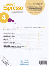 Nuovo Espresso 4 - book + interactive ebook + audio download - B2 - 9788861827189 - back cover