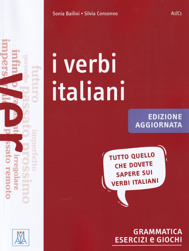 I verbi italiani - edizione aggiornata (A1-C1) + online audio - 9788861827691 - Front cover