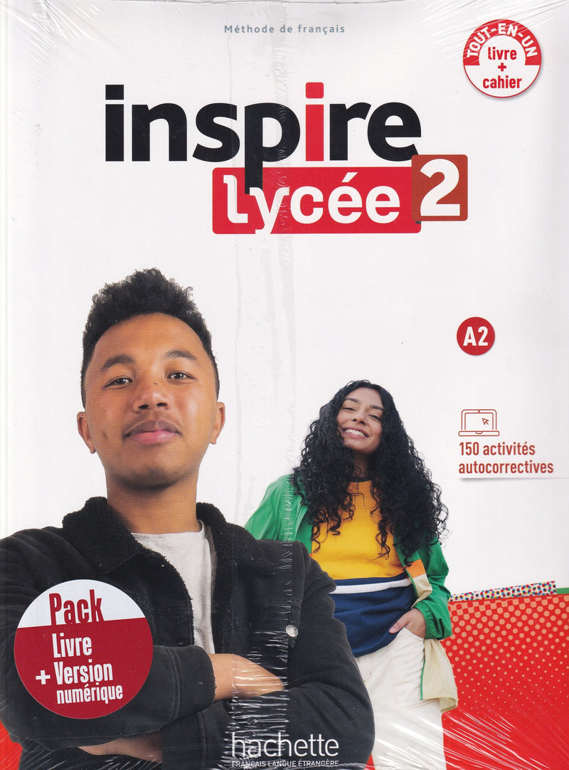 Inspire Lycée 2 - PACK Livre de l'eleve + cahier d'activites- version numérique. A2 - 9782017230571 - front cover