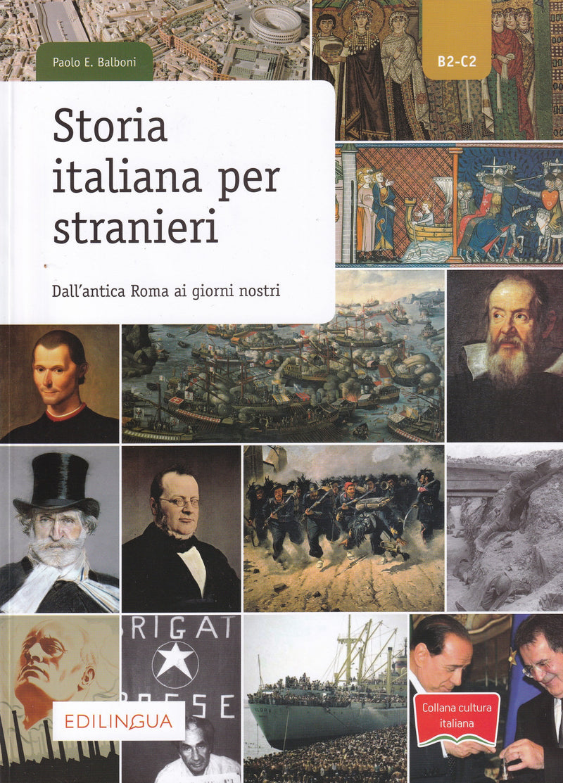 Collana cultura italiana : Storia italiana per stranieri. Libro - 9788899358716 - front cover