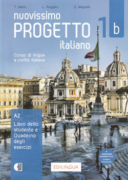 Nuovissimo Progetto italiano 1b - Libro dello studente + Quaderno degli esercizi + IDEE online code - 9788899358488 - Front Cover