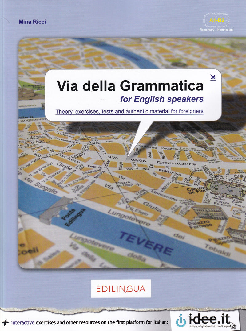 Via della Grammatica FOR ENGLISH SPEAKERS. A1-B2 + online access code - 9789606930508 - Front Cover