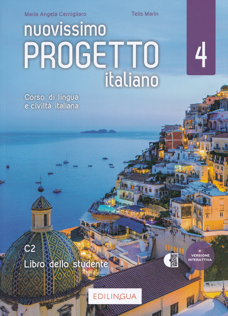 Nuovissimo Progetto italiano 4 – Corso di lingua e civiltà italiana - Libro dello studente con audio - 9791259801142 - Front Cover
