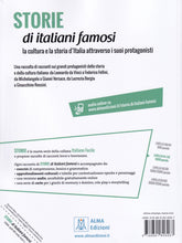 STORIE di italiani famosi - 9788861826267 - back cover