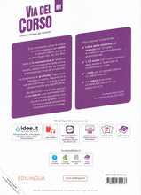 Via del Corso B1 - Libro dello studente ed esercizi + IDEE online code - 9788899358433 - back cover