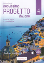 Nuovissimo Progetto italiano 4 + IDEE online code – Quaderno degli esercizi. C2 - 9791259801418 - front cover