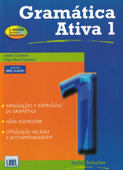 Gramatica Ativa 1 - Portuguese course - with audio download - A1/A2/B1 - 9789727576388 - front cover
