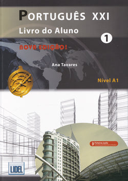 Português XXI - 1 - Nova Edição Livro do Aluno + ficheiros áudio (A1) - 9789897523809 - front cover