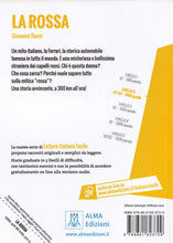 Italiano facile : La rossa. Book+ online audio. A1/A2 - 9788861823709 - back cover