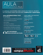 Aula Internacional Plus 3 - Libro del alumno + MP3 audio download. B1 - 9788418032226 - back cover