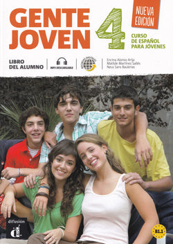 Gente joven 4 - Libro del alumno + audio download. B1.1. Nueva edición - 9788416057214 - front cover
