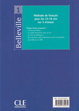 Belleville - Niveau 1 - Livre de l'élève - 9782090330274 - back cover