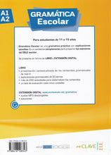 Gramática escolar A1-A2 - 9788416108343 - back cover