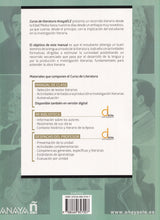 Curso de Literatura - Libro del alumno - 9788469857007 - back cover