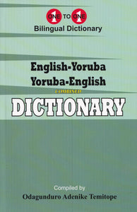Exam Suitable : English-Yoruba & Yoruba-English One-to-One Dictionary - 9781912826513 - front cover