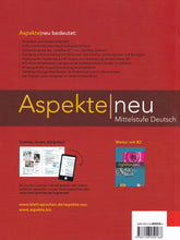 Aspekte neu B1 plus - Mittelstufe Deutsch - Lehrbuch - 9783126050166 - back cover