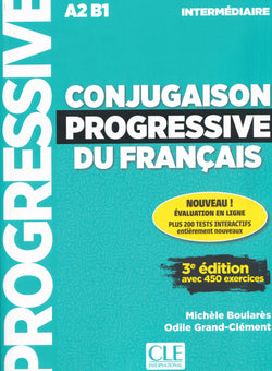 Conjugaison progressive du français - Niveau intermédiaire (A2/B1) - Livre + CD + Appli-web - 3ème édition - 9782090351910 - front cover