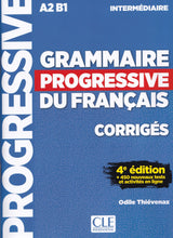 Grammaire progressive du français - Niveau intermédiaire (A2/B1) - Corrigés - 4ème édition - 9782090381047 - front cover