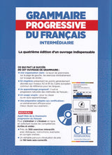 Grammaire progressive du français - Niveau intermédiaire (A2/B1) - Corrigés - 4ème édition - 9782090381047 - back cover