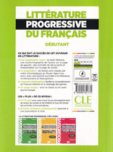 Littérature progressive du français - Niveau débutant (A1/A2) - Livre + CD - 2ème édition - 9782090351774 - back cover