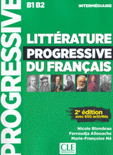 Littérature progressive du français - Niveau intermédiaire (B1/B2) - Livre + CD - 9782090351798 - front cover